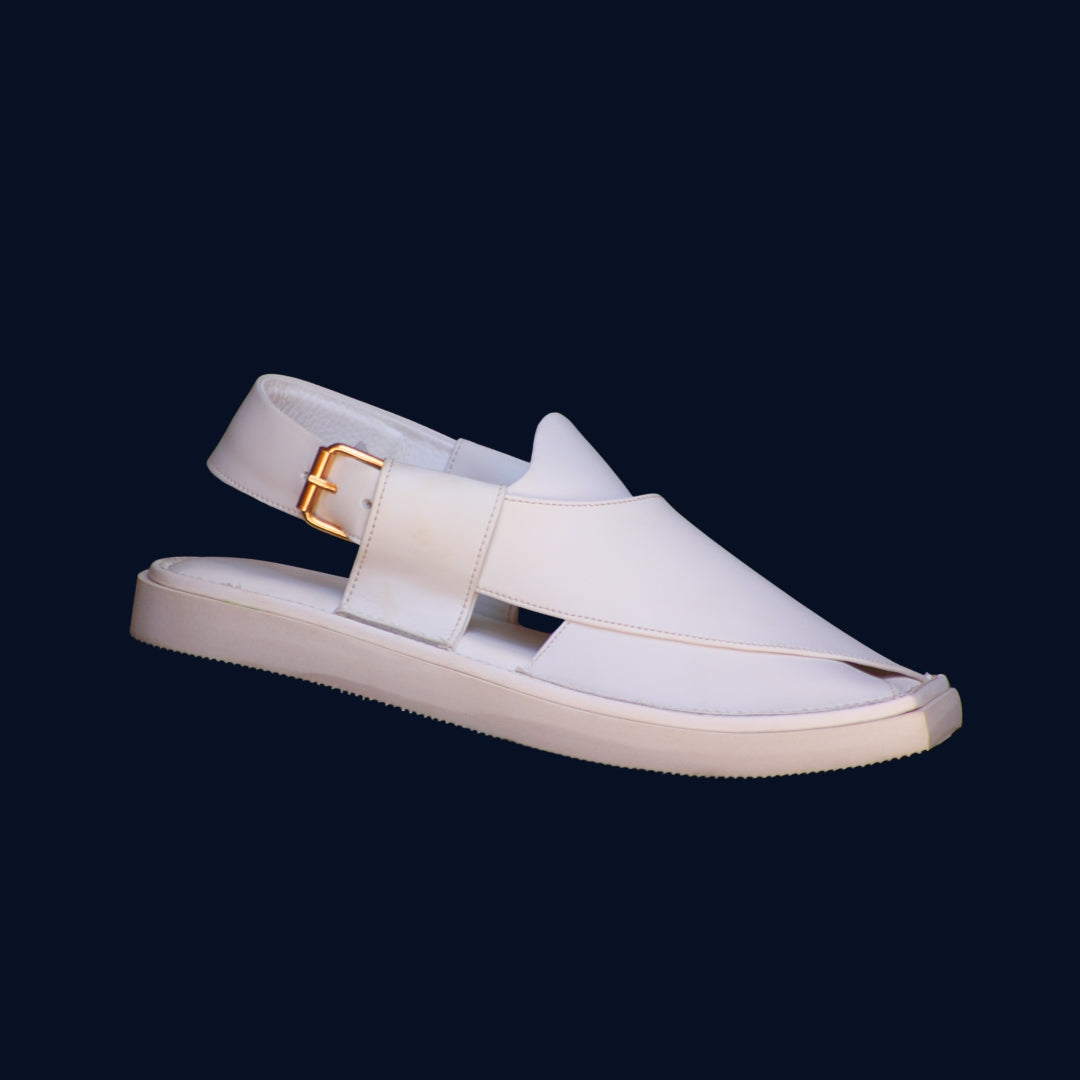 White Matte - Super Lightweight Kaptan Chappal