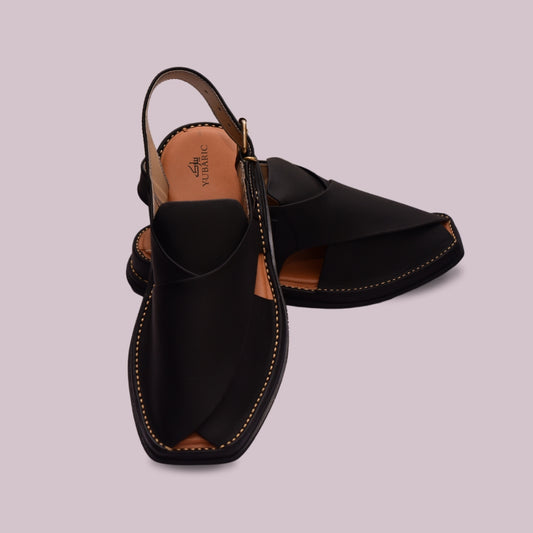 Black Matte Smart Zalmi - Peshawari Chappal