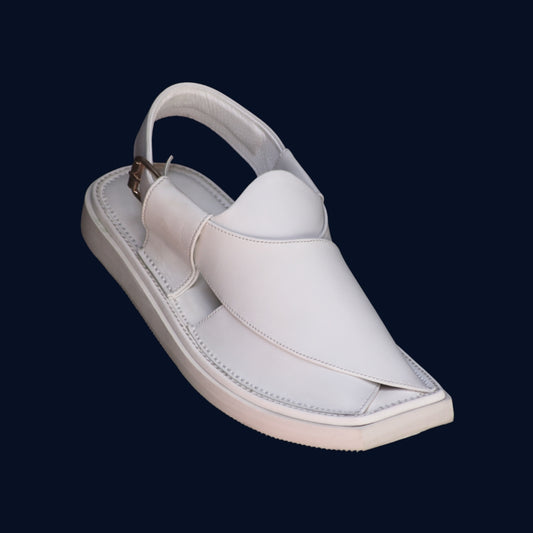 White Matte - Super Lightweight Kaptan Chappal