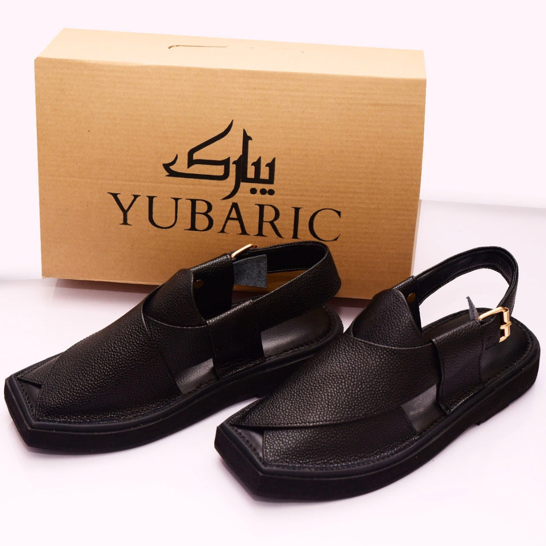 Black Daanedar - Kaptan Chappal