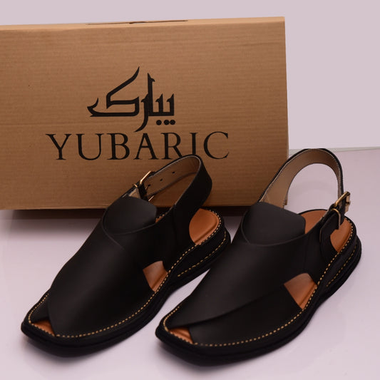 Black Matte Smart Zalmi - Peshawari Chappal