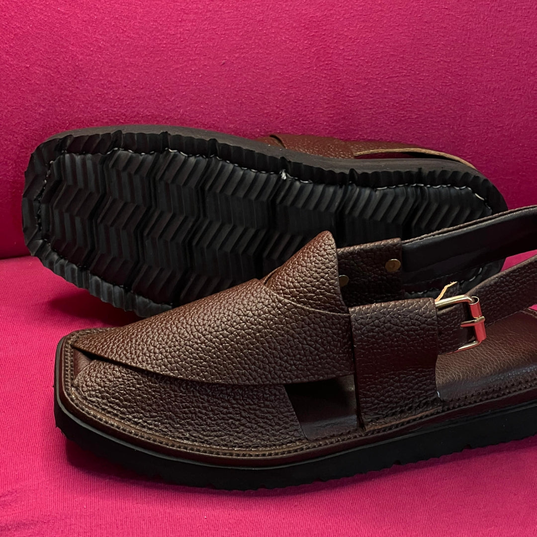 Brown Daanedar 2.0 - Super Lightweight Kaptan Chappal